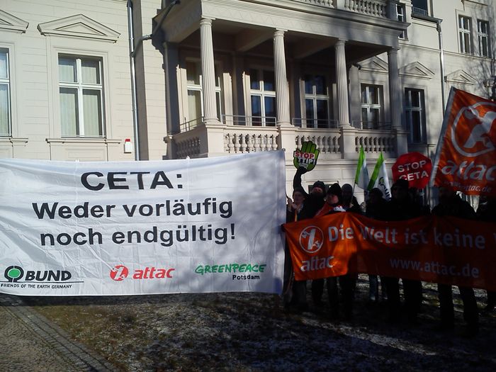 CETA-Demo; Foto: BUND Brandenburg