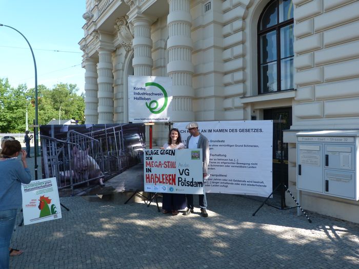 Klageeinreichung Haßleben; Foto: BUND Brandenburg